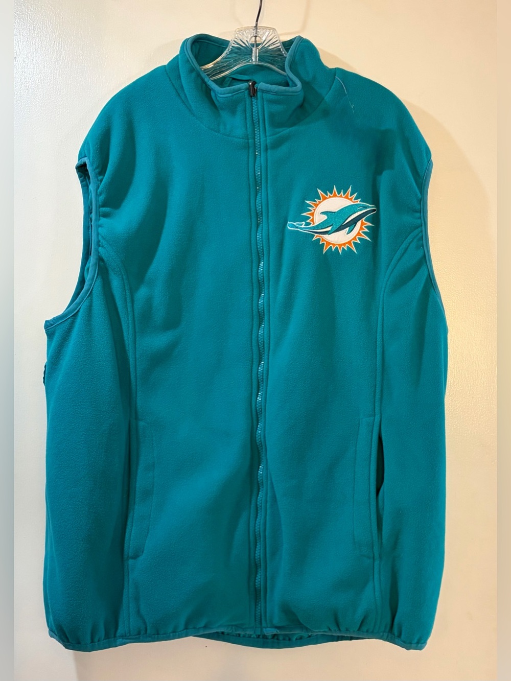 NFL Miami Dolphins Fleece Vest Mens Sz XXL